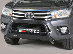 Misutonida EU gallytörő rács, 63 mm - fekete - Hilux 2016-2020