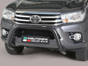 Misutonida EU gallytörő rács, 76 mm - fekete - Hilux 2016-2020