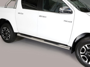 Misutonida csőküszöb - műanyag betéttel, 76 mm - Hilux D/C 2016-