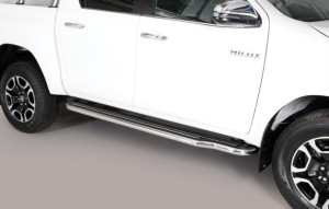 Misutonida fellépő küszöb - műanyag lemezbetéttel - Hilux D/C 2016-