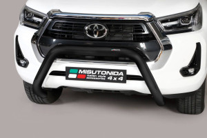 Misutonida EU gallytörő rács, 76 mm - fekete - Hilux 2020-