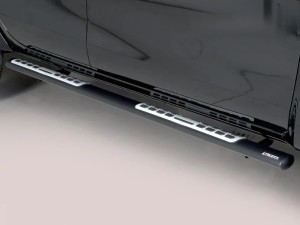 Misutonida csőküszöb - design betéttel, ovális - fekete - Ranger D/C 2012-