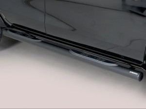 Misutonida csőküszöb - műanyag betéttel, 76 mm - fekete - Hilux D/C 2016-