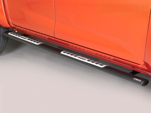 Misutonida csőküszöb - design betéttel, ovális - fekete - D-Max D/C 2020-