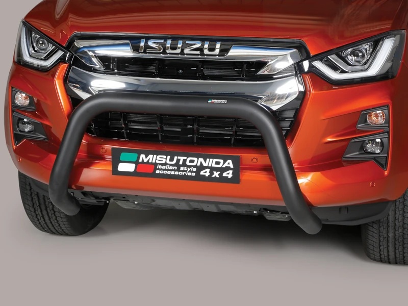 Misutonida EU gallytörő rács, 76 mm - fekete - D-Max 2020-2024 - Gallytörő, küszöb