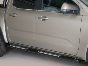 Misutonida csőküszöb - design betéttel, ovális - fekete - Amarok D/C 2023-