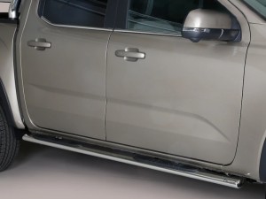 Misutonida csőküszöb - műanyag betéttel, ovális - fekete - Amarok D/C 2023-