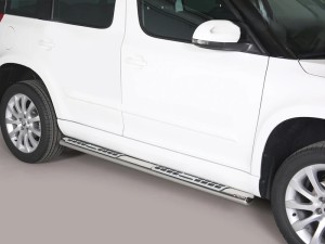 Misutonida csőküszöb - design betéttel, ovális - Yeti 4x2 2014-
